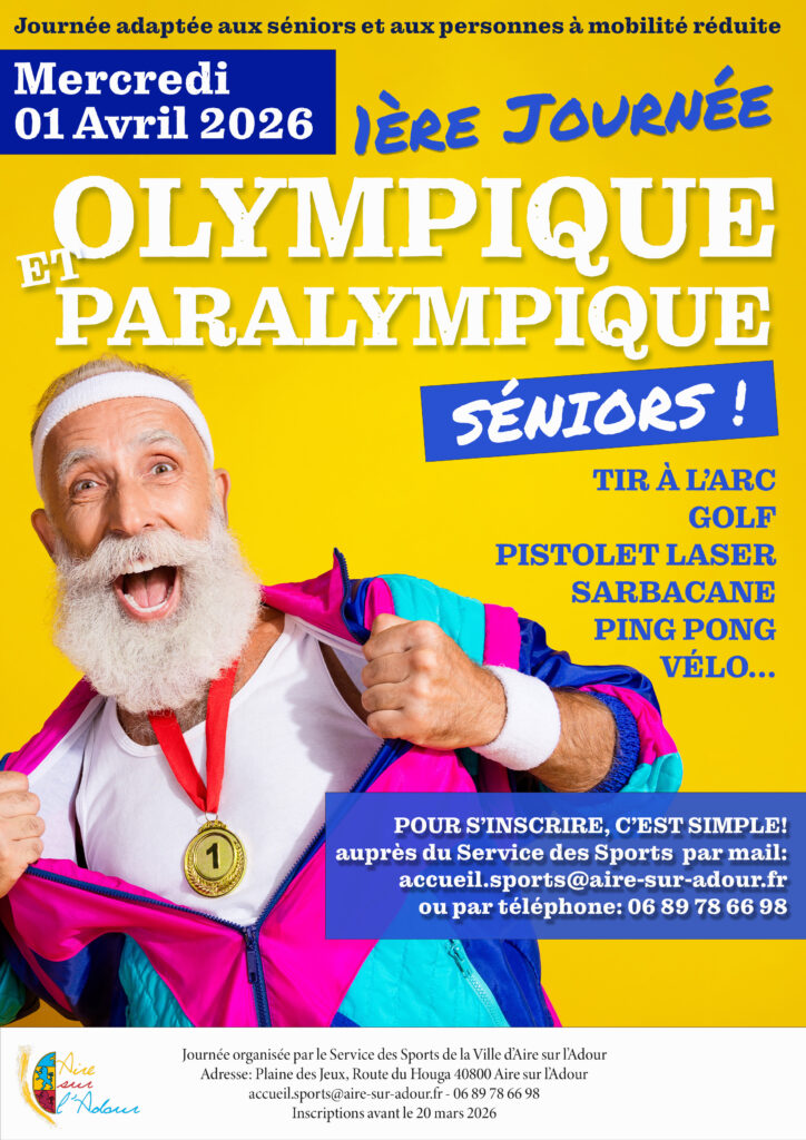 Journée olympique et Paralympique Aire sur l'Adour landes 1er Avril 2026