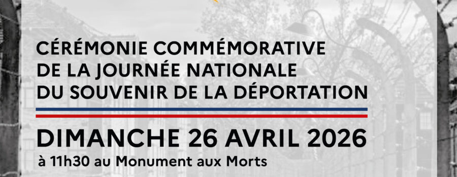cérémonie de la Journée nationale du souvenir de la déportation. Aire sur l'Adour