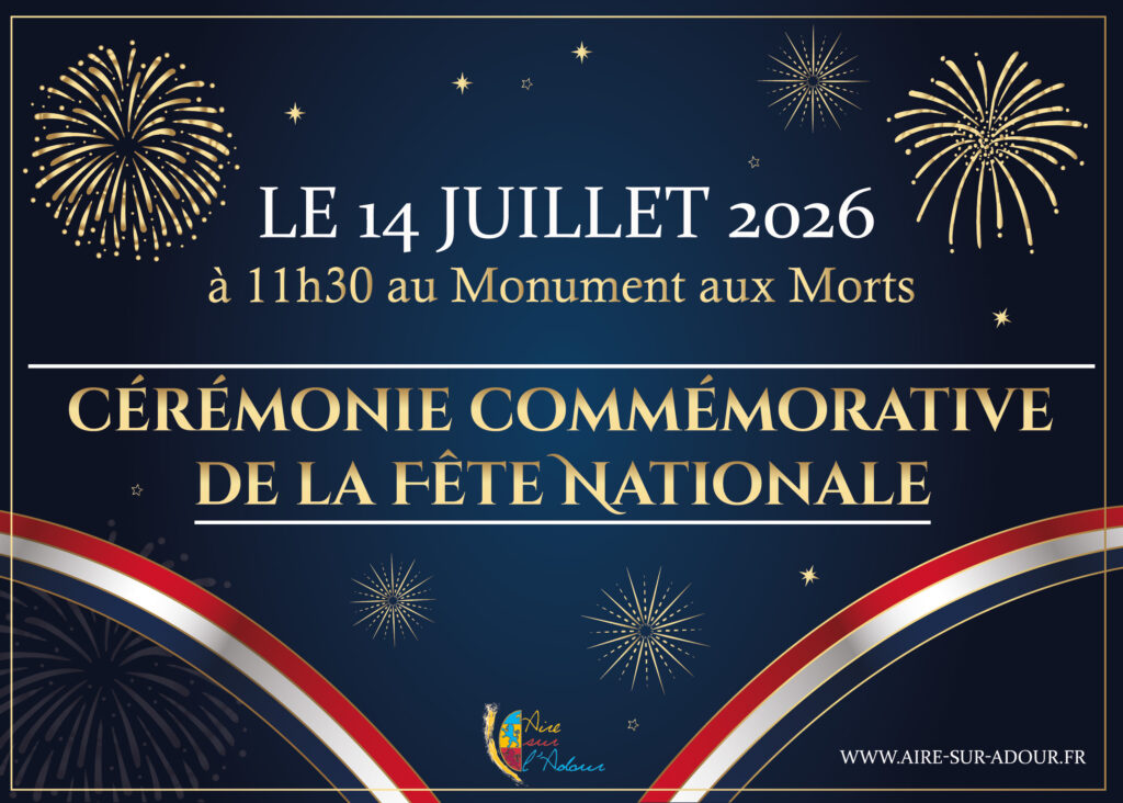 Cérémonie 14 Juillet Aire sur l'Adour