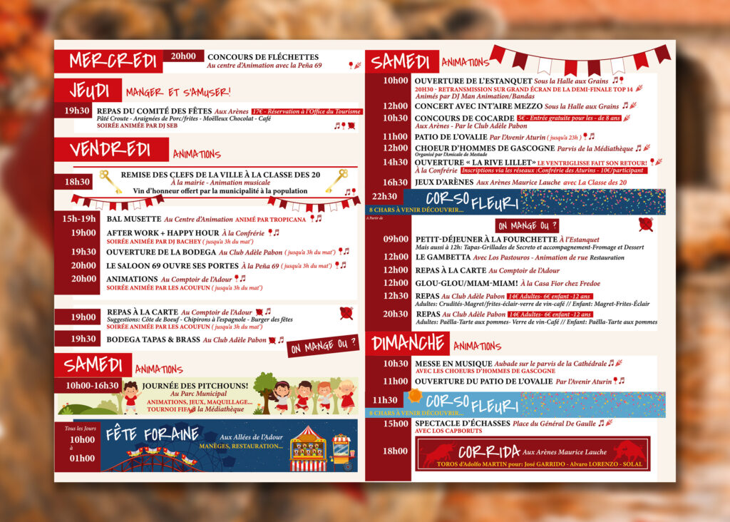 Programme feria Aire sur l'adour 2026